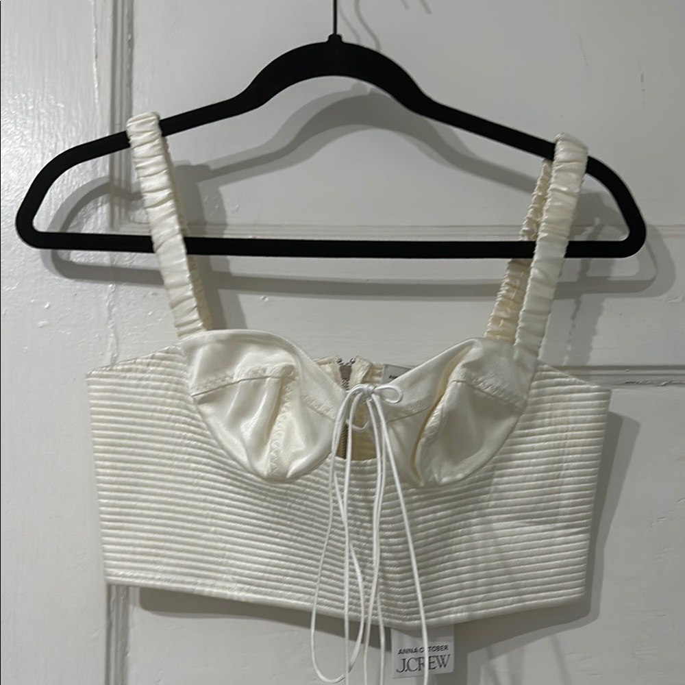 J.Crew Limited Edition Anna October Cropped Bustier Top